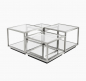 Couchtisch 4/SET Verona Silber