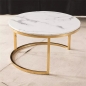 Couchtisch Set Milano Gold Marble