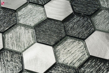 Mosaik " Hexagon Grey "