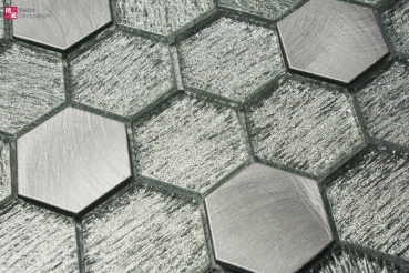 Mosaik " Hexagon Silver "