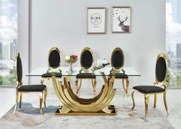 Designer Esstisch Venice Gold 200x100