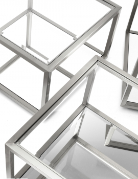 Couchtisch 4/SET Verona Silber