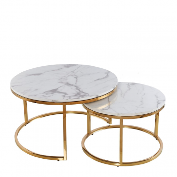 Couchtisch Set Monaco Gold