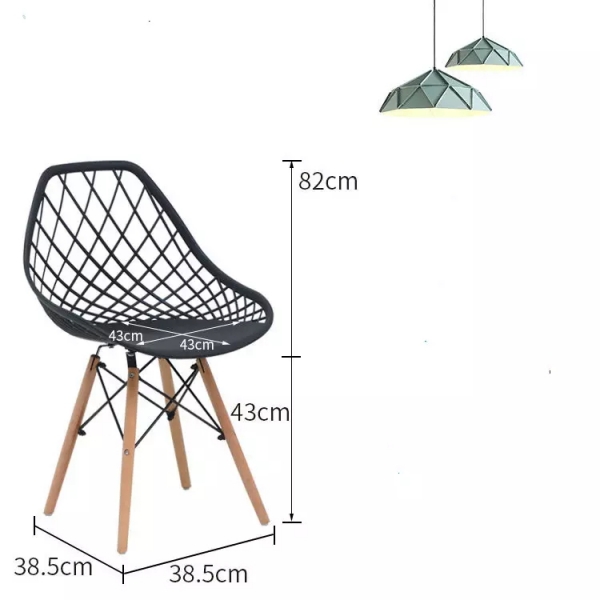 2er Set Stuhl Vintage Black