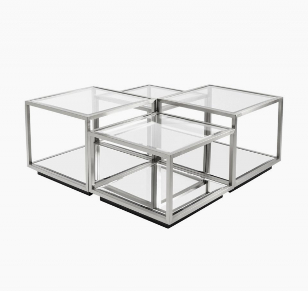 Couchtisch 4/SET Verona Silber