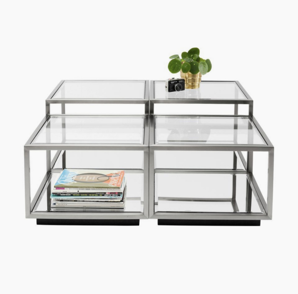 Couchtisch 4/SET Verona Silber